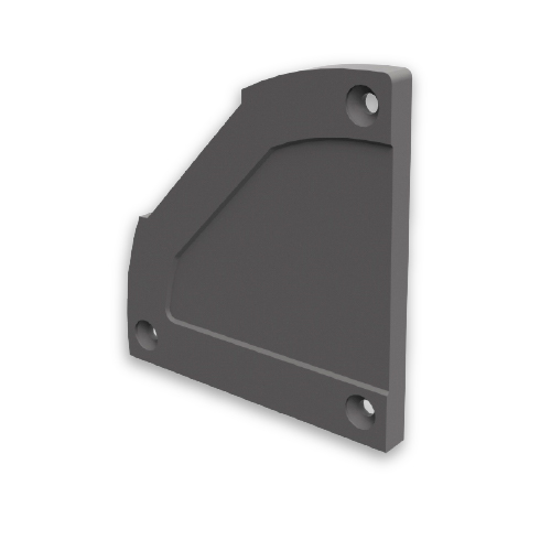 Tapa lateral de perfil Track gris